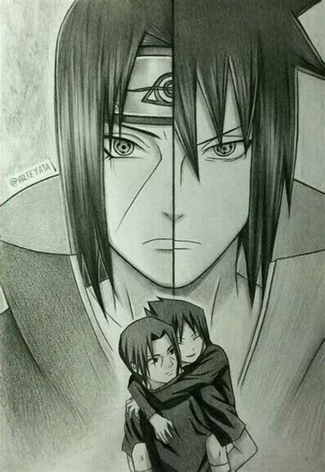 dessin de naruto et sasuke facile|Comment dessiner Sasuke